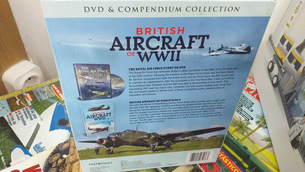 Livro + Dvd Royal air force e Spitfire British aircraft Selado