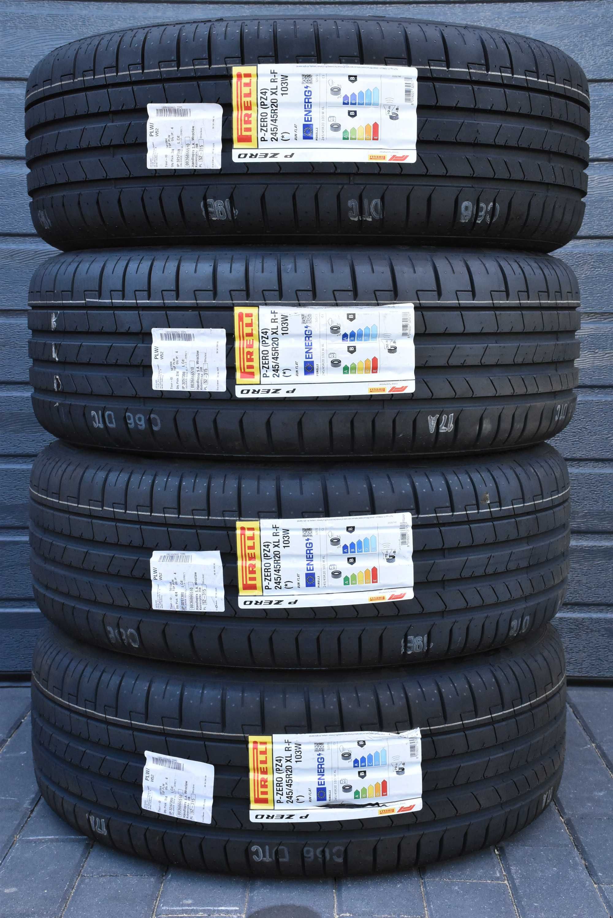 Nowe RUN ON FLAT Pirelli P Zero PZ4 XL FR R-F * 245/40R20 99Y dot2025