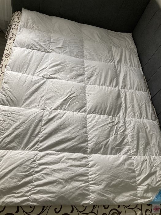 Ковдра зимова  пухова натуральна  полуторна односпальна 135х200
