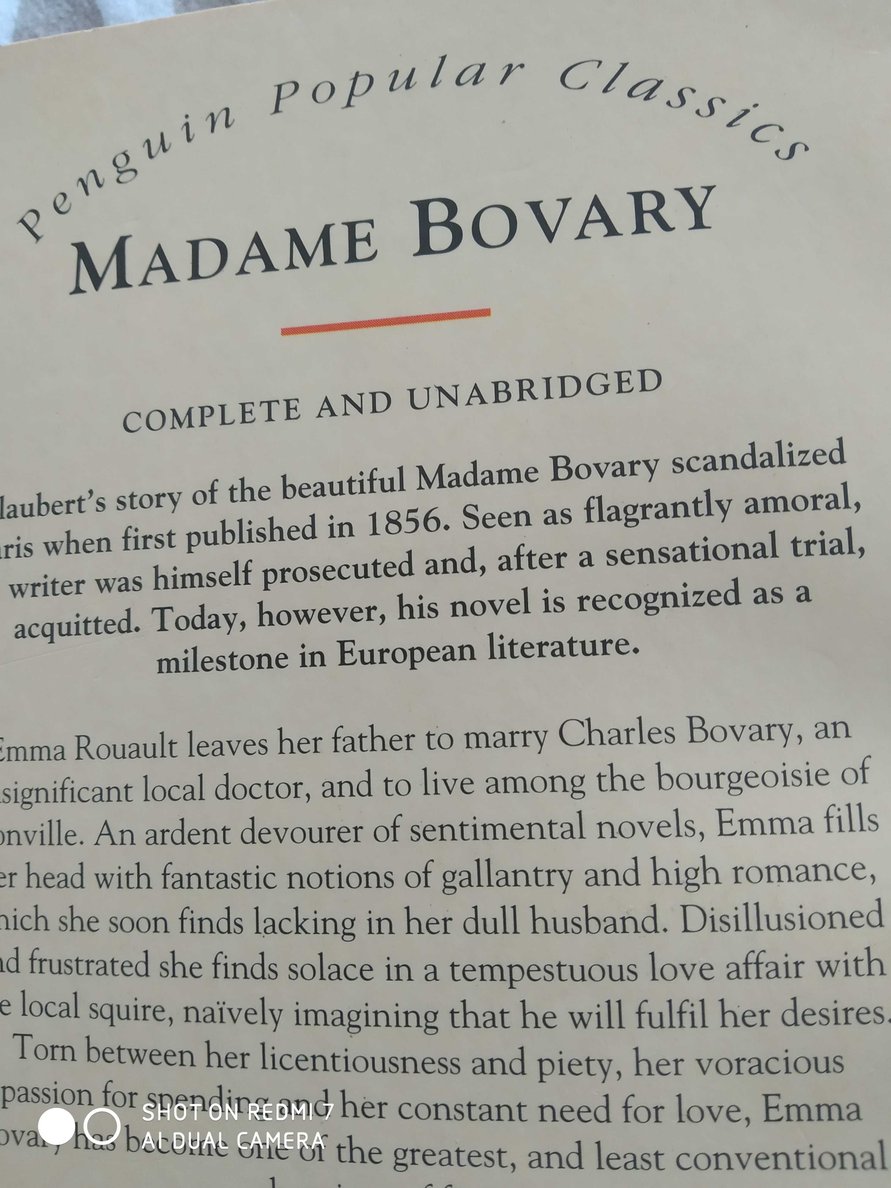 Madame Bovary Gustave Flaubert w oryginale, po angielsku