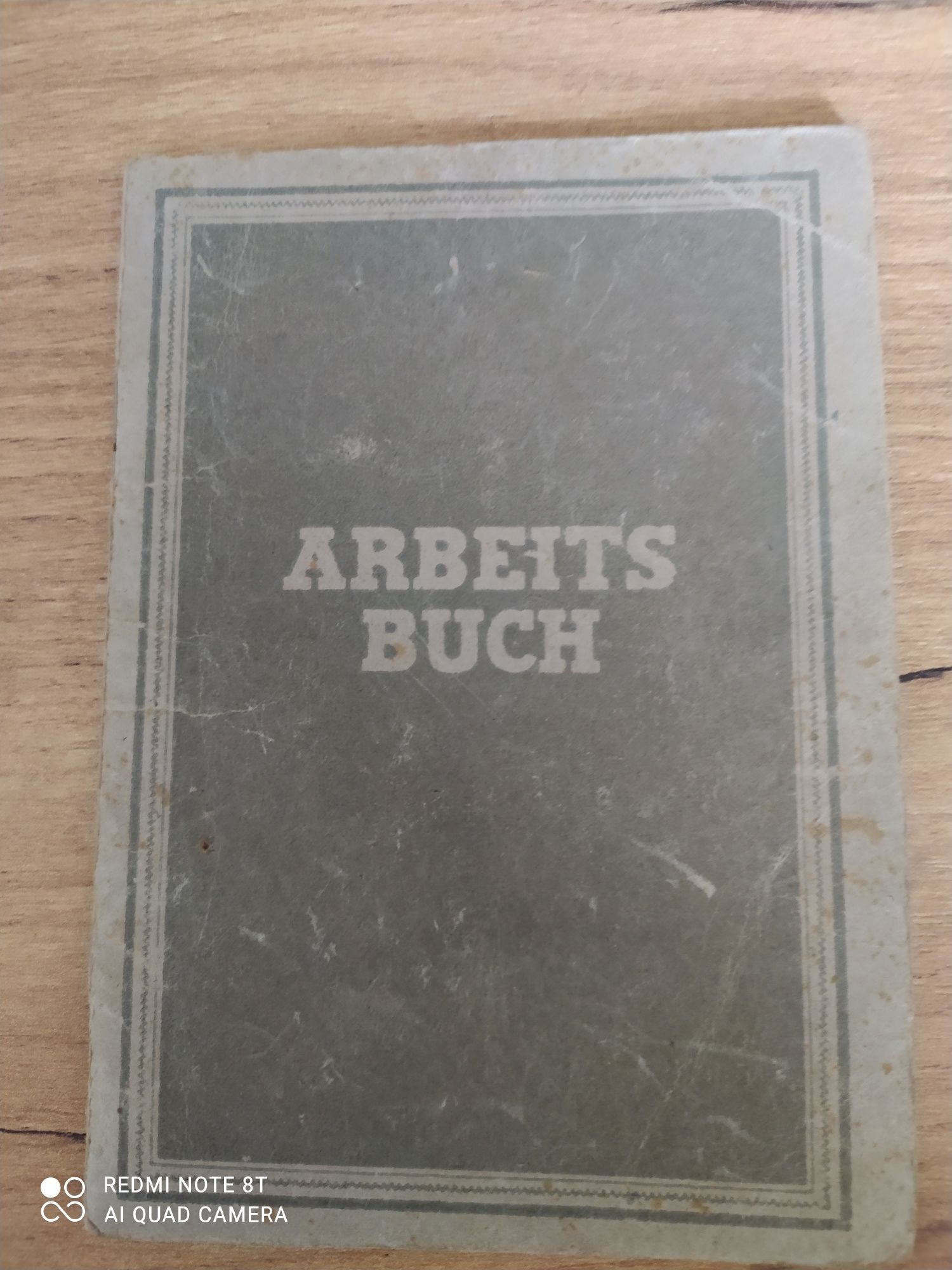 ARBEITSBUCH - stara niemiecka karta pracy + gratisy. Starocie.Dokument