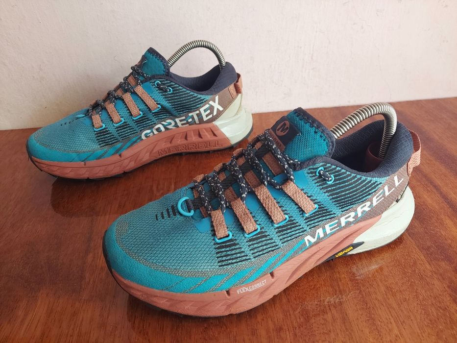Кроссовки трекінгові бігові MERRELL AGILITY PEAK 4 Gore-Tex vibram ори