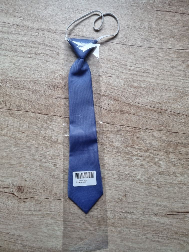 Krawat chłopięcy 2-10 lat niebieski NOWY