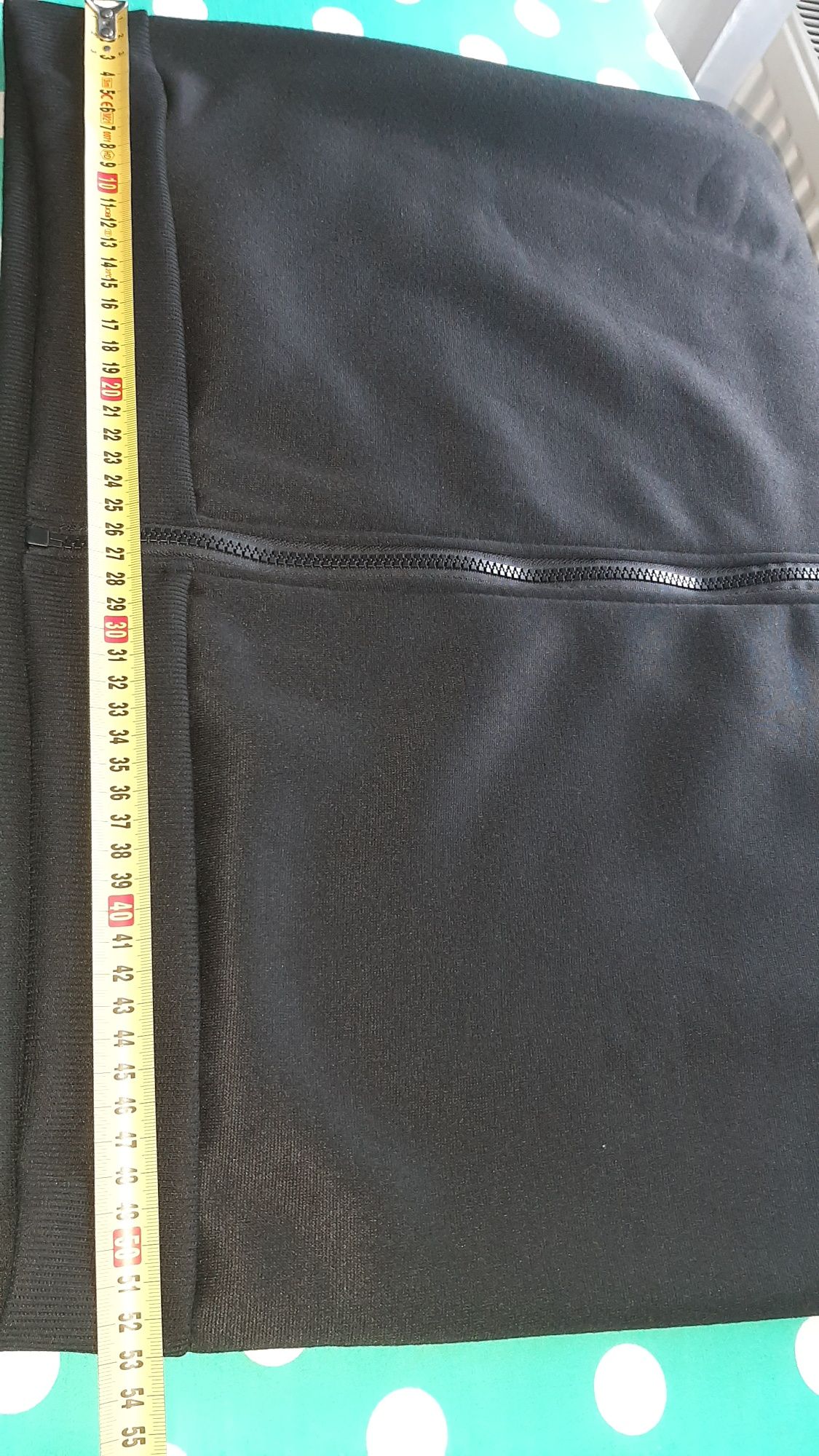 Krótka bluza damska golf bez kaptura czarna XL