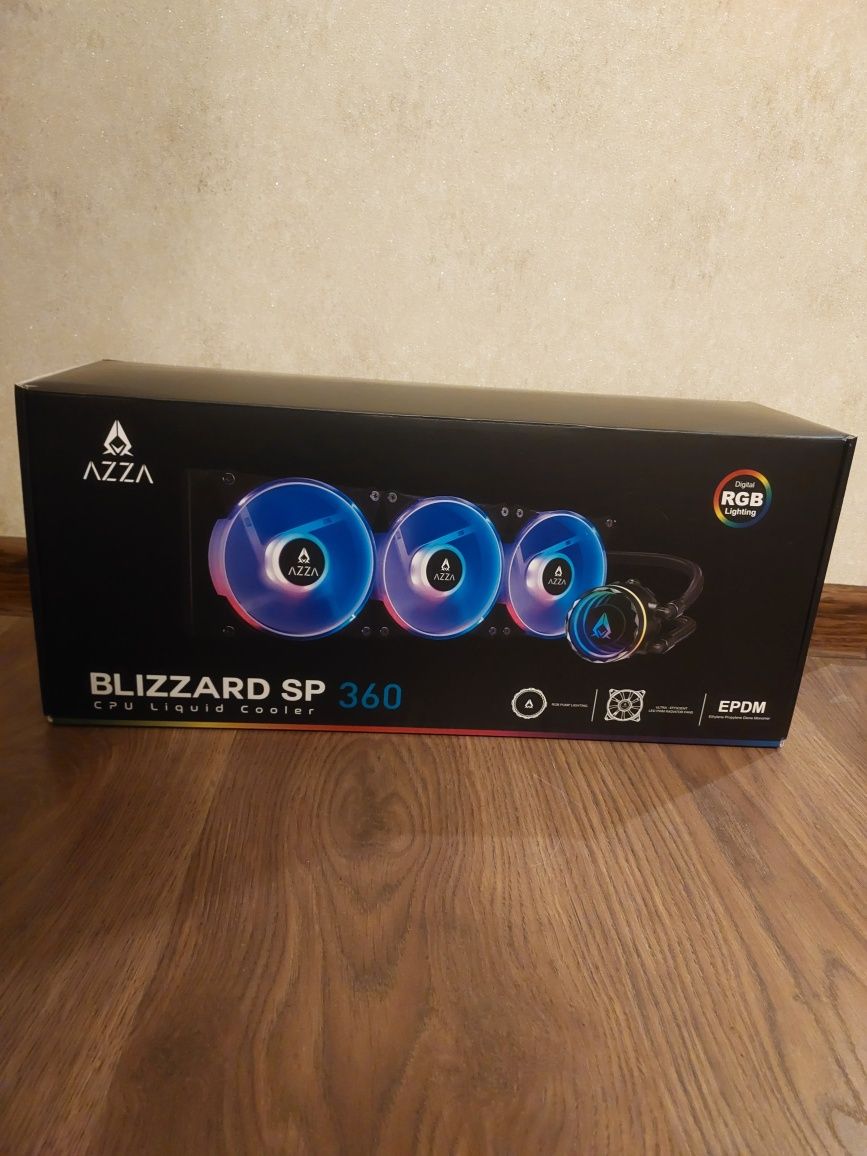 Запечатана! Система жидкостного охлаждения AZZA Blizzard SP360+Подарок