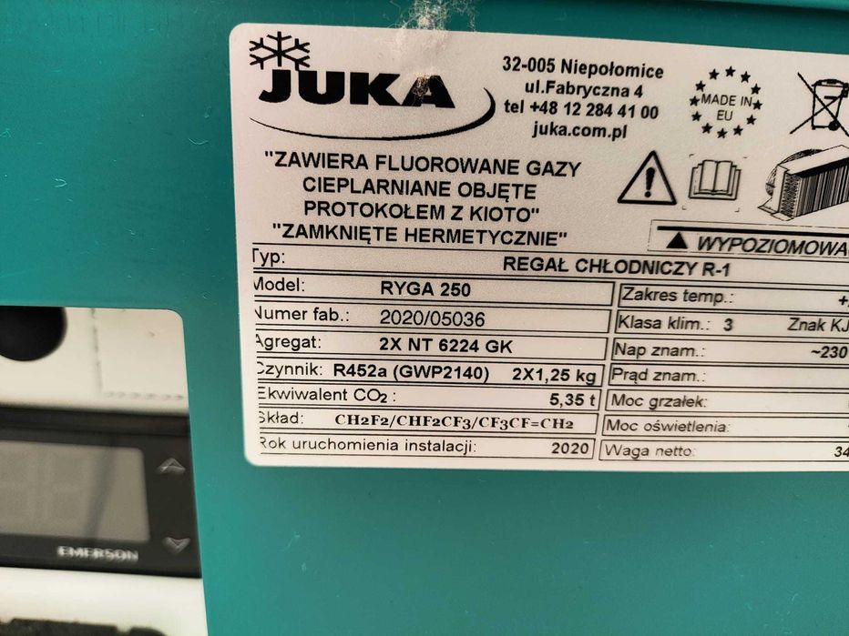 Regał chłodniczy Juka Ryga 250