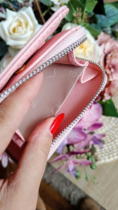 Różowy portfel Tous