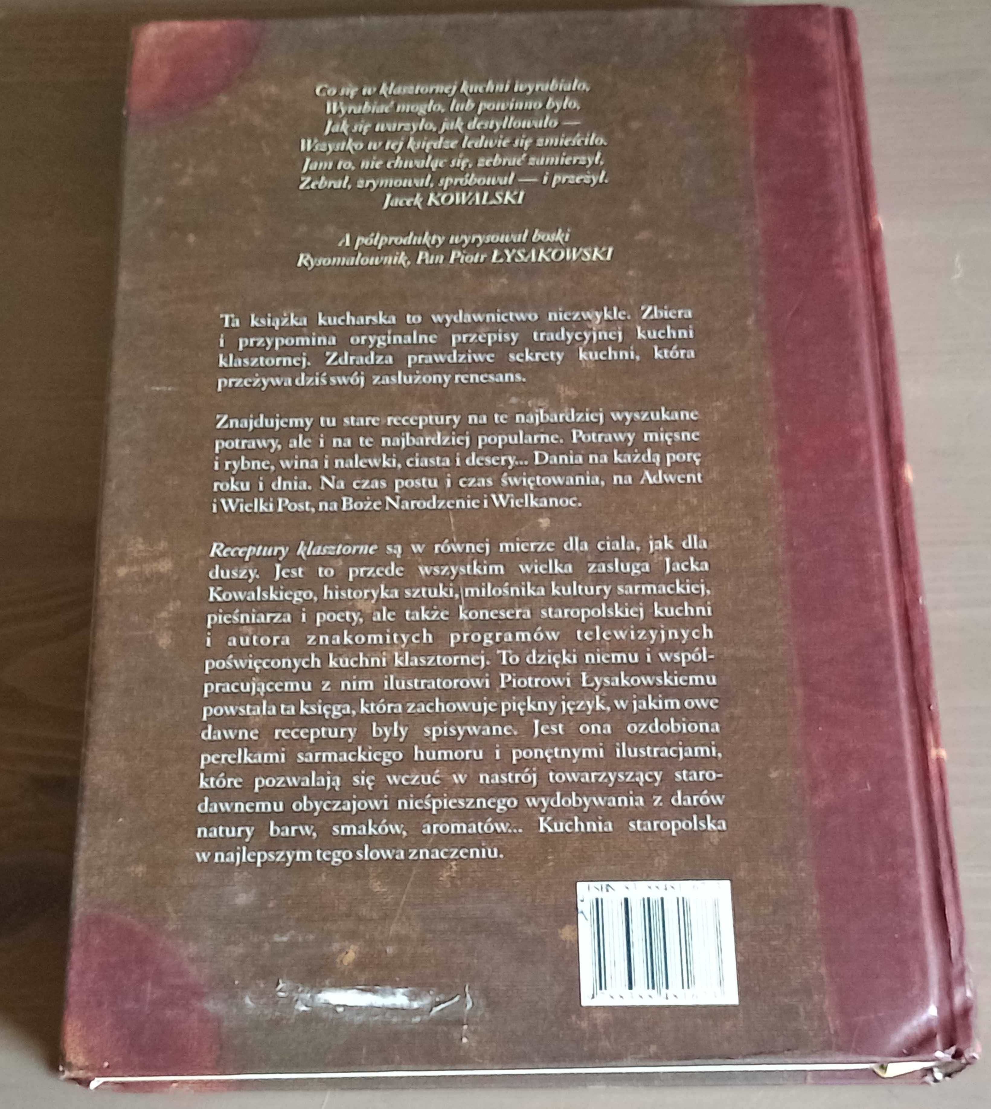 Receptury Klasztorne dla duszy i ciała Jacek Kowalski spis treści