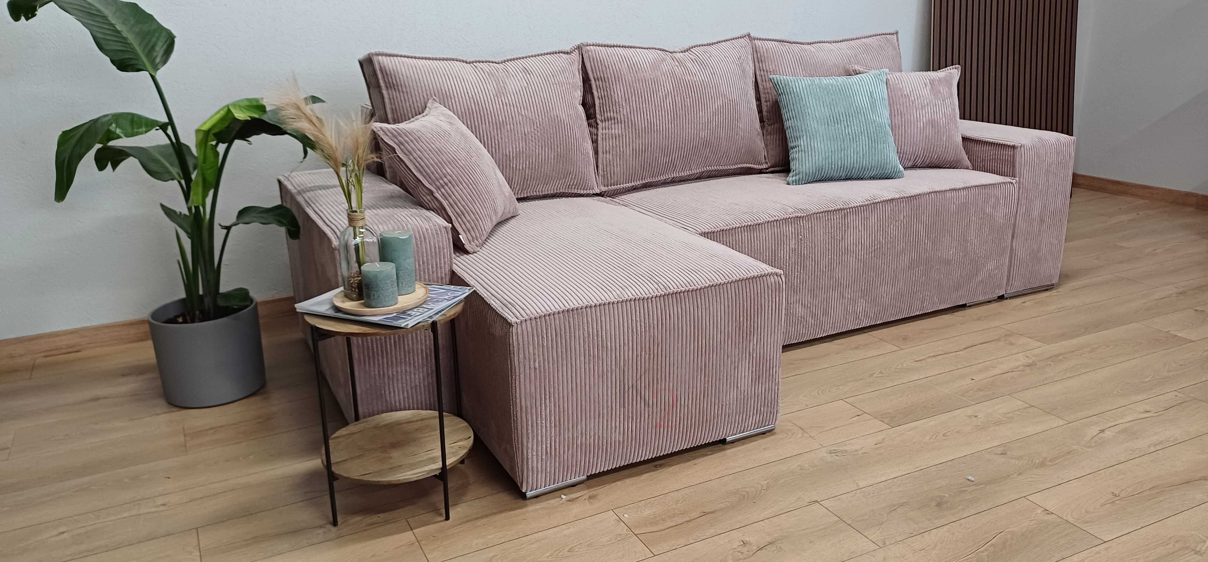 Narożnik FABIO rogówka rozkładana mała USB sofa kanapa 7 dni +GRATIS