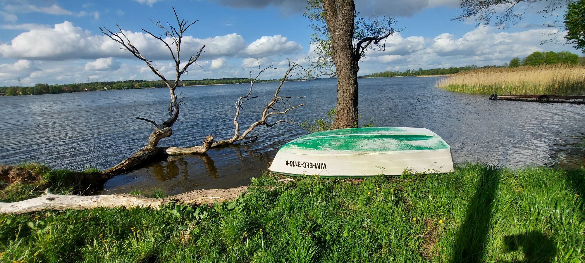 REZERWUJ DOMKI Nad jeziorem na Mazurach pryw. plaża pomost