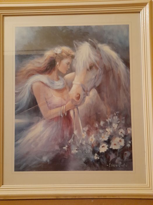 Piękny obraz na płycie ,reprodukcja.