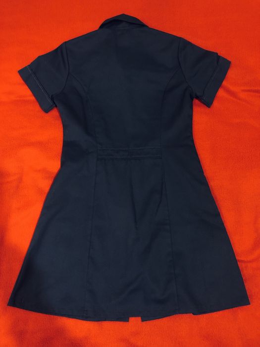 Granatowa bluzka z 2 kieszeniami ( S ) 36 , fartuszek, tunika