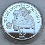 Jamajka 25 Dolarów 2001 r UNICEF srebro 925
