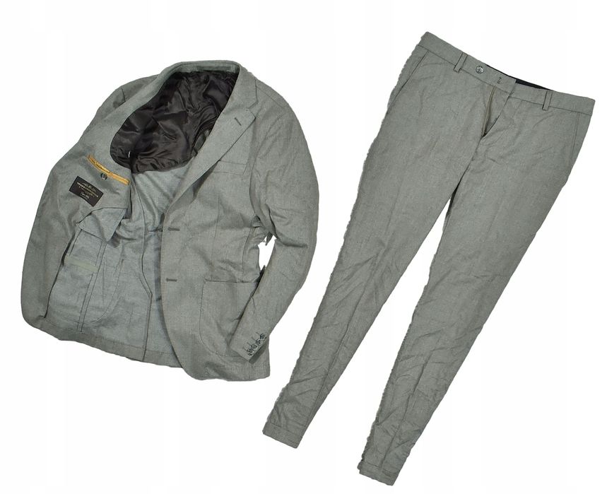 Onesto Wełniany Garnitur Męski Super 120 / 46