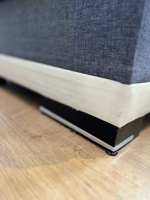 Narożnik .# wypoczynek# szary+biały