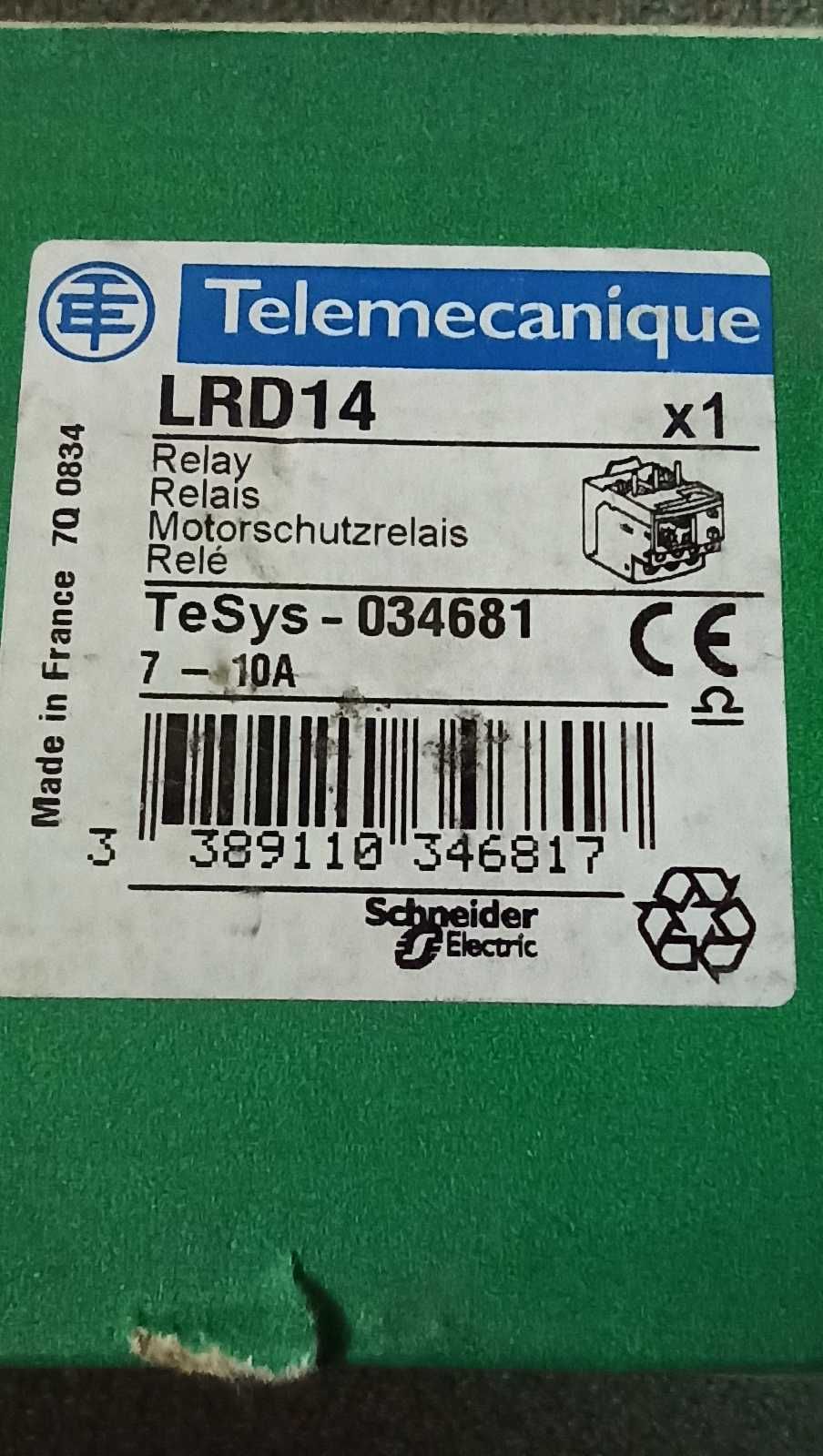 Теплове реле LRD14 7-10А Schneider Electric (НОВЕ)