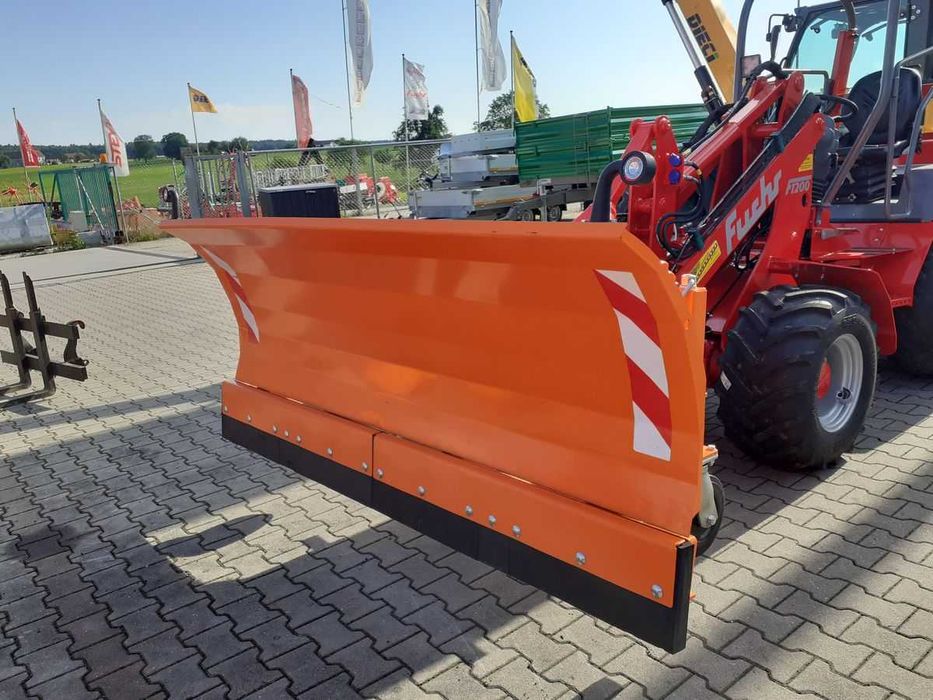 Solidny Pług Śnieżny prosty PVHU 2,5m - Mocowanie Euro+Tuz/Amortyzacja