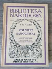 Żołnierz Samochwał T.M. Plautus Biblioteka Narodowa