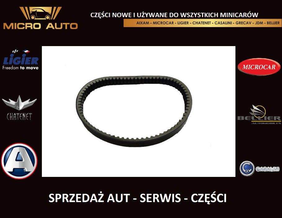 Pasek wariatora Ligier Chatenet Aixam Microcar Grecav JDM Bellier