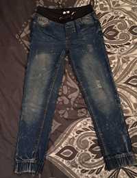 Spodnie dżinsowe 134 cm wycierusy