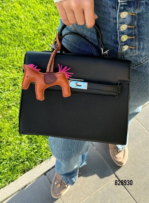 Сумка екошкіра чорний,хакі