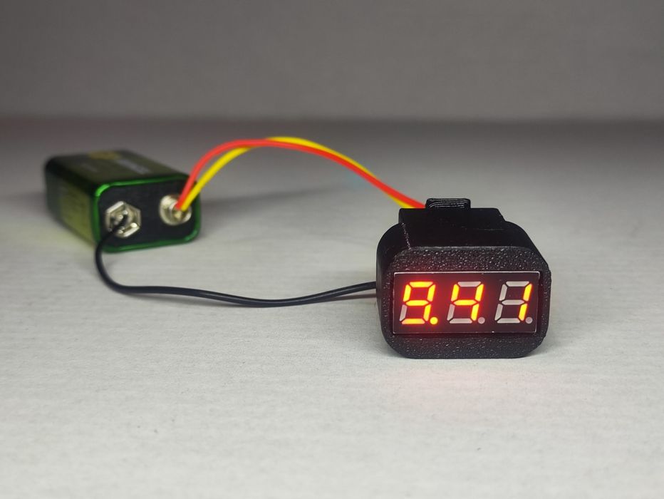 Вольтметр на VAZ в кнопку (2107-2114-Приора)