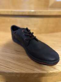 Skórzane czarne buty 44