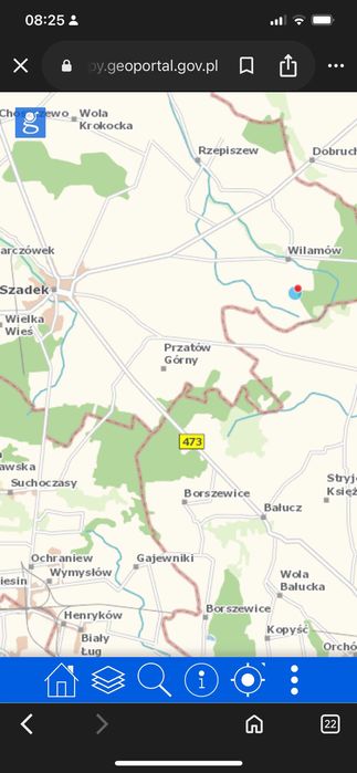 Grunty Rolne o powierzchni 2,77 ha w Wilamowie gmina Szadek