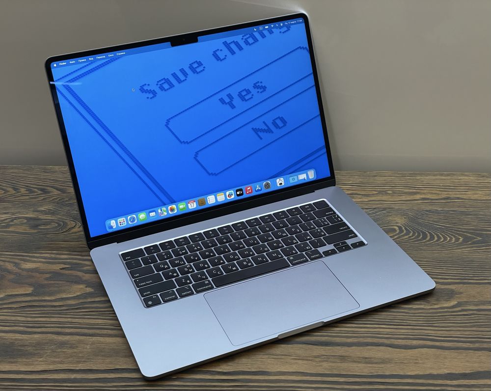 MacBook Air 15 M2 2023 8/256 Gb Space Gray (MQKP3) Магазин Гарантія