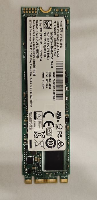 Dyski SSD m2 pojemności 128 Gb rozmiar: 2230 i 2280