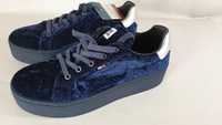 TOMMY HILFIGER crushed velvet snakersy damskie r40