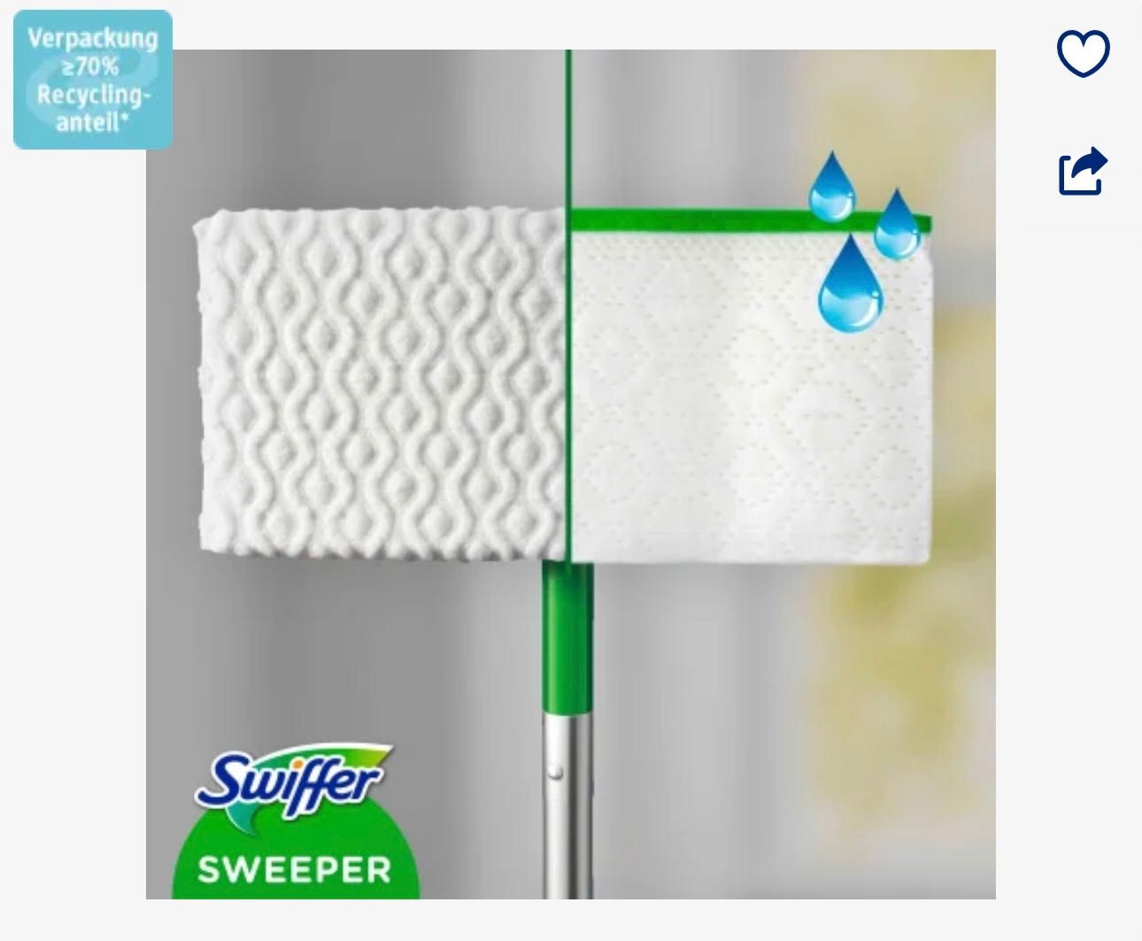 Швабра Swiffer для сухого та вологого прибирання