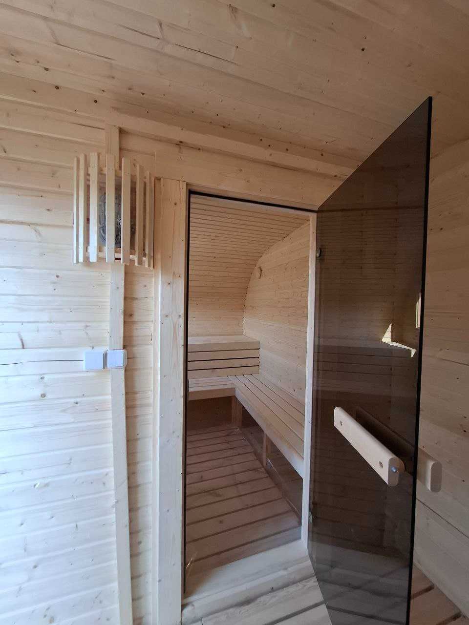 Sauna ogrodowa 4,0m OD RĘKI Ogrodowa 4 m Ellipse Owalna SPA Ogrodowe