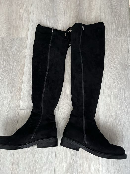 Ботфорди замшеві зимові