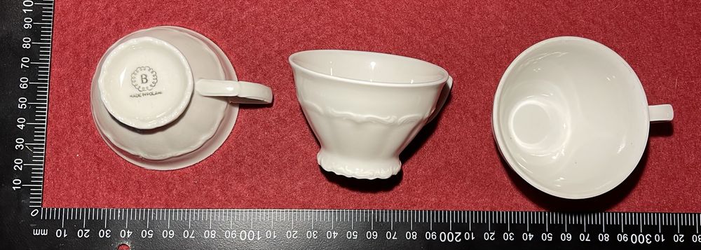 Eleganckie filiżanki porcelanowe z Wałbrzycha