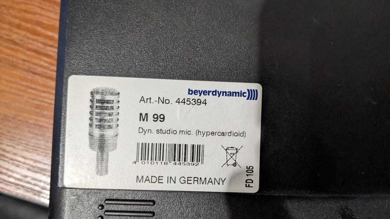 Студийный Стримерский Проф Beyerdynamic M99 Вокальный Микрофон