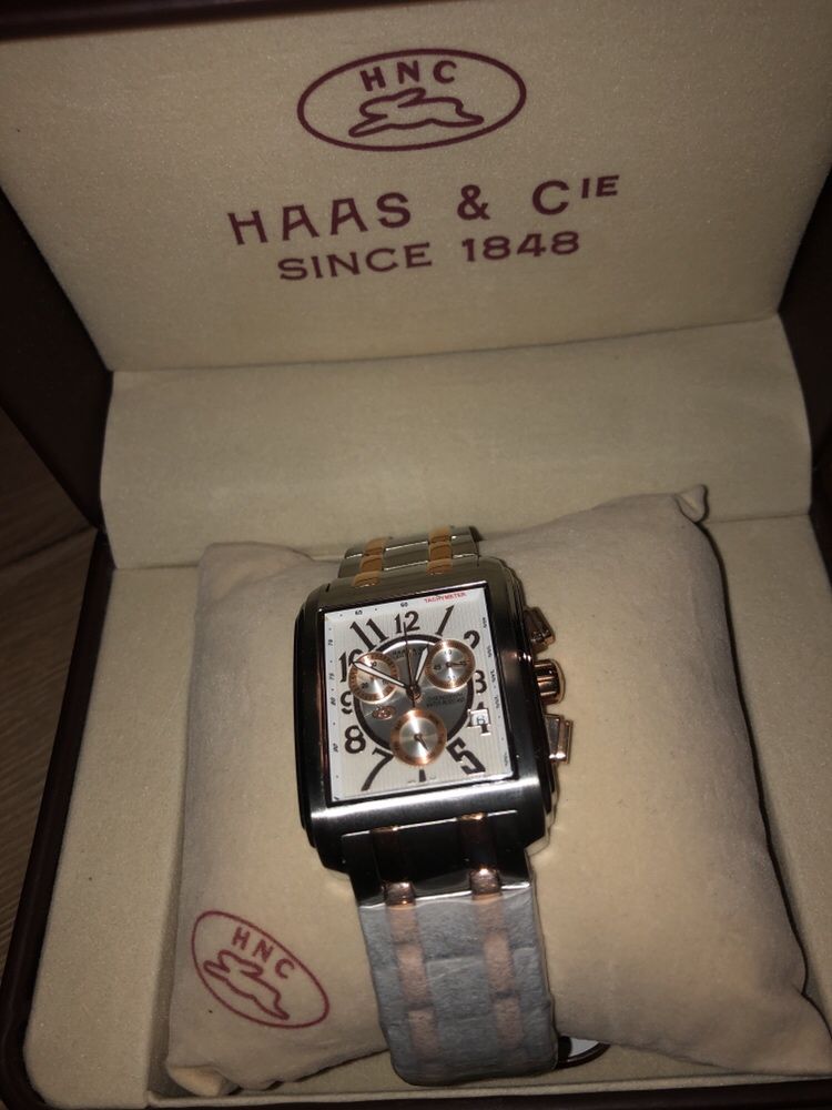 Haas & Cie Herrenuhr Rasmus Bicolor Chronograph часы мужские