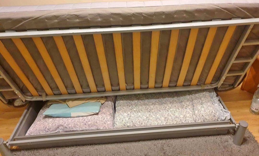Sofa rozkładana łóżko Ikea Beddinge wraz z pojemnikiem na pościel