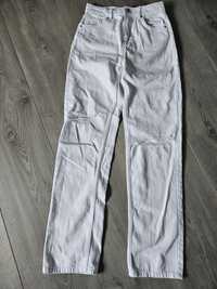 Białe spodnie jeansowe r S