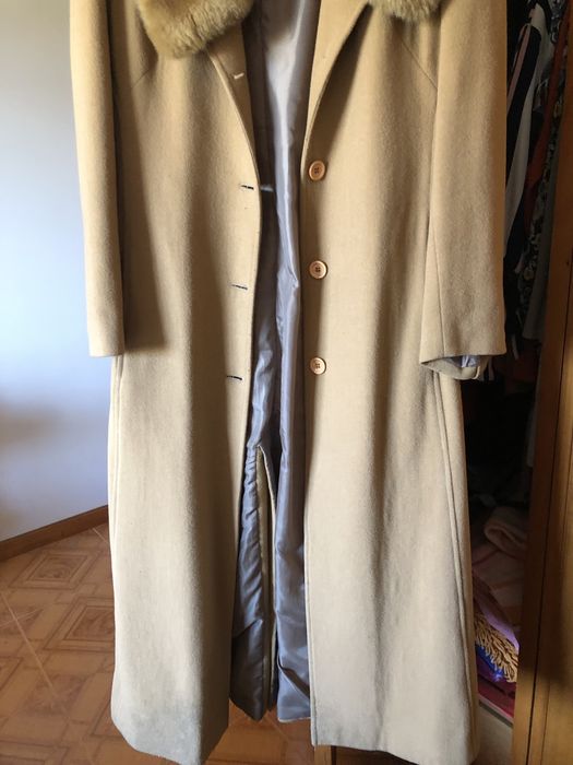 Sobretudo pele castanho