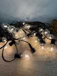 Nowa girlanda ogrodowa LED, 20 metrów, 24V, 25 żarówek E27, taras