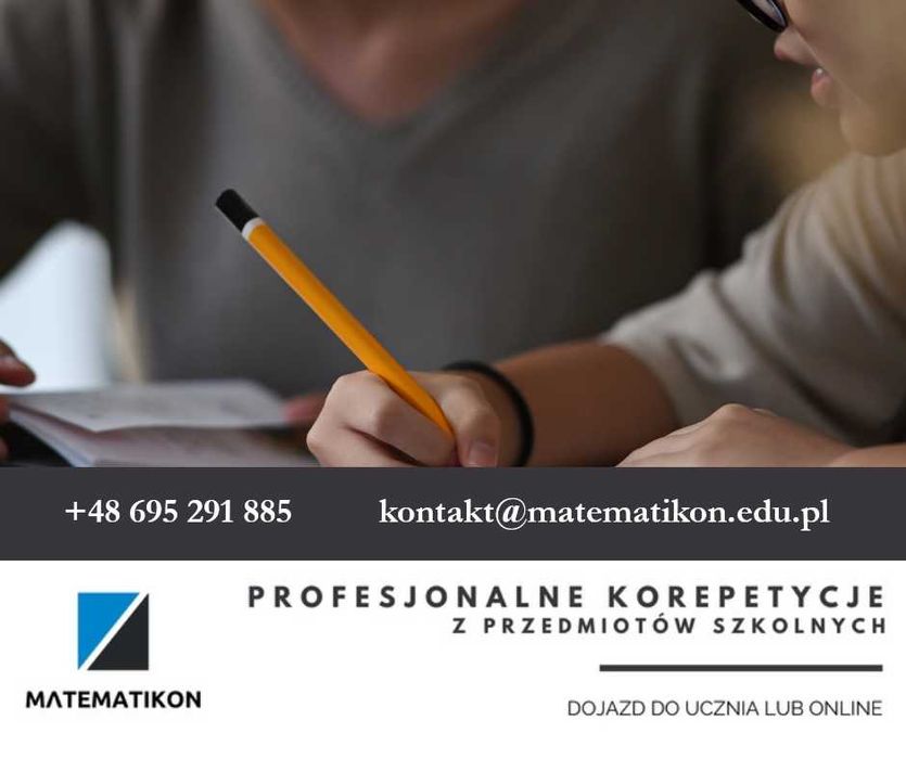 Korepetycje matematyka DOJAZD DO UCZNIA / ONLINE Wolne terminy!