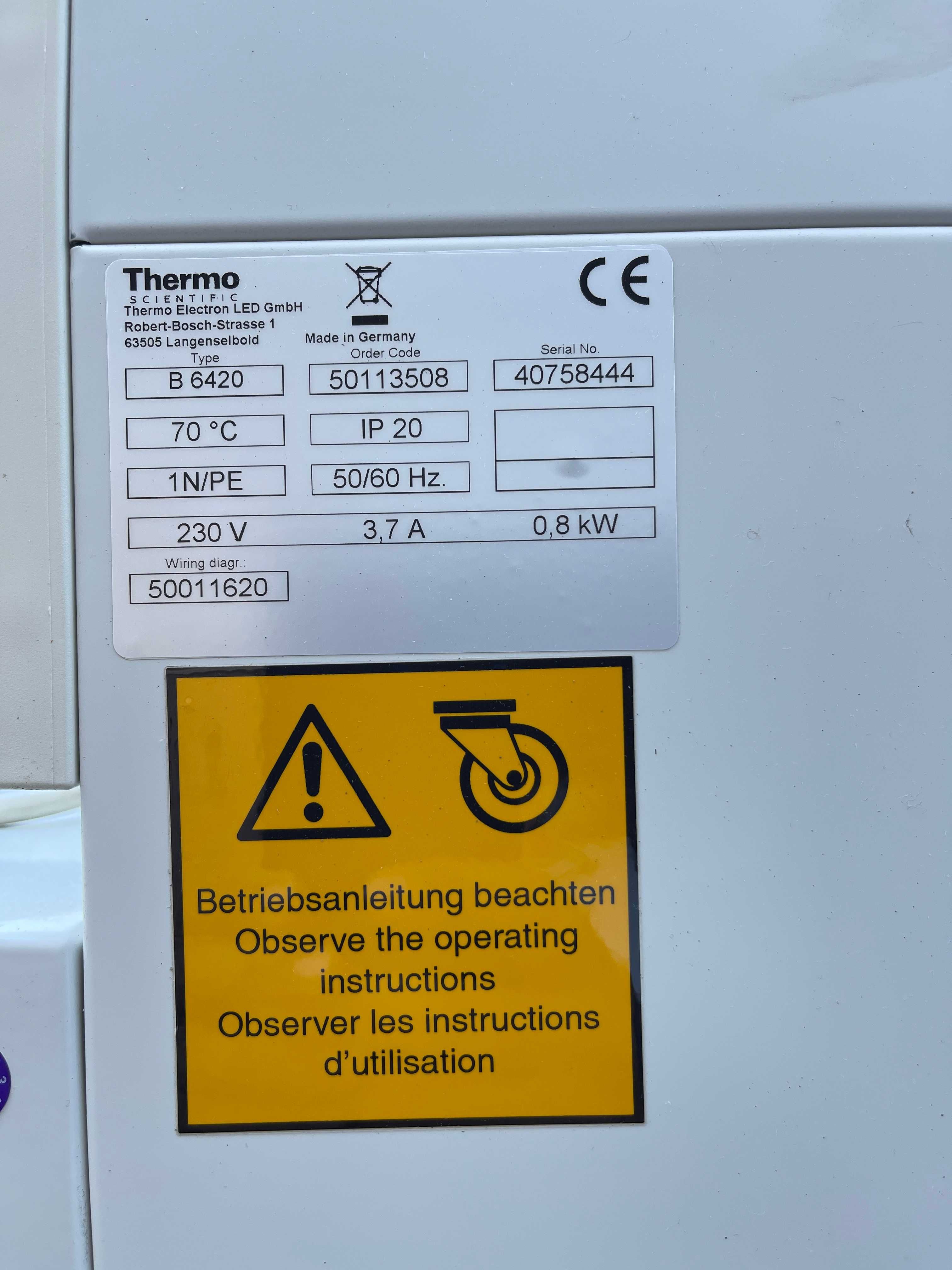 Incubadora Thermo Scientific Heraeus B 6420 Estufa laboratorio > 400L