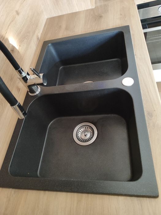 Zlewozmywak granitowy bez baterii