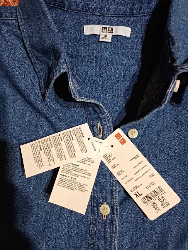 Платье- рубашка, джинсовое, р. ХL (50-52)  Uni Qlo
