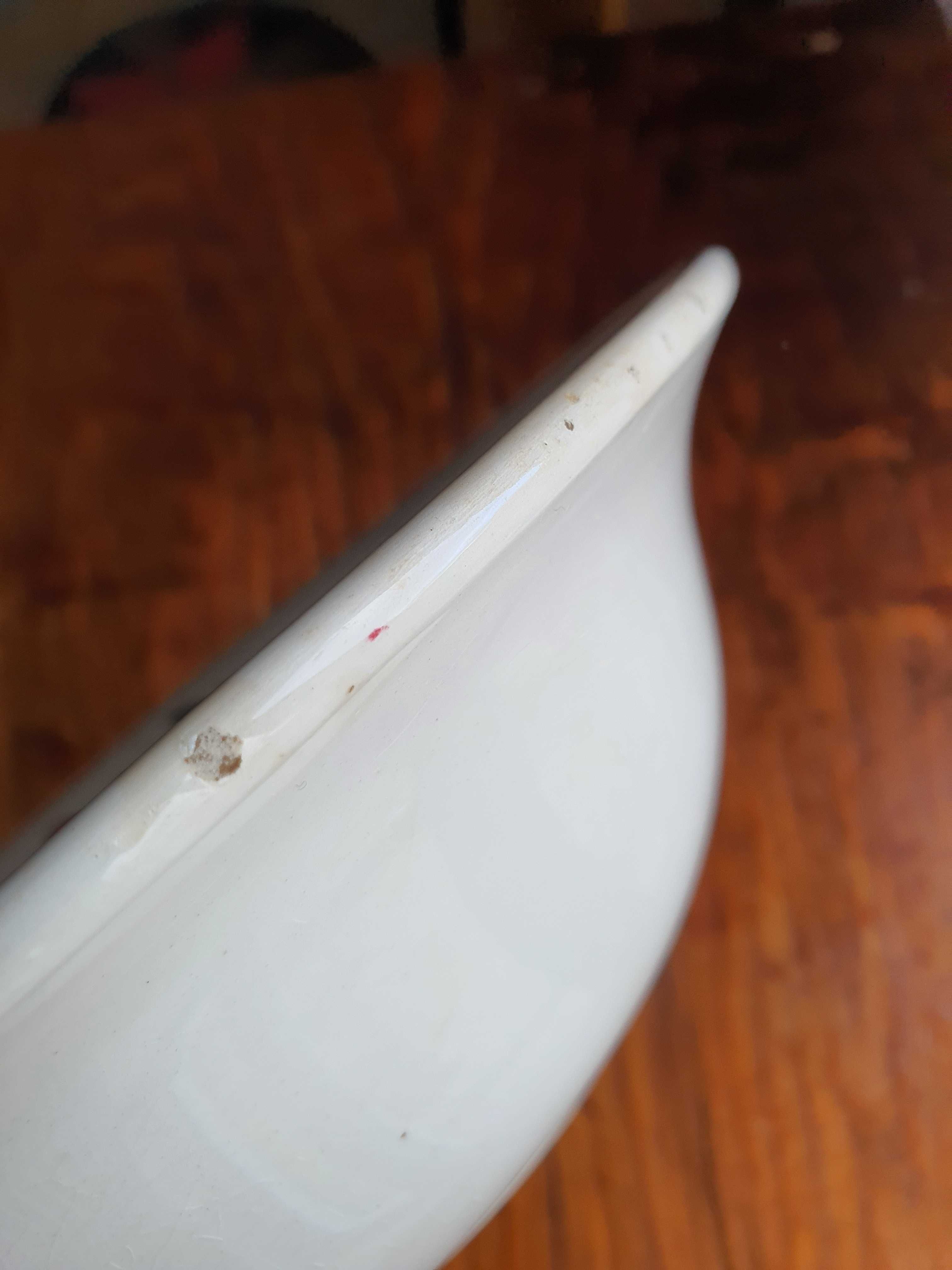 Duża misa fajansowa, 23,5 cm, stary Włocławek