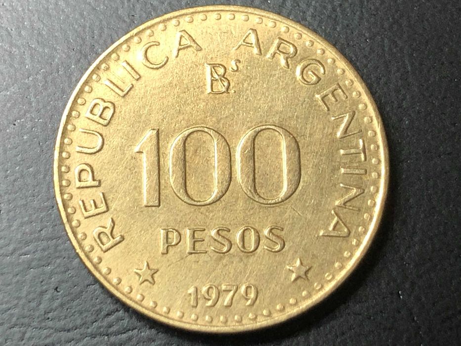 Argentina 1979   -   100 Pesos Alumínio - José de San Martín