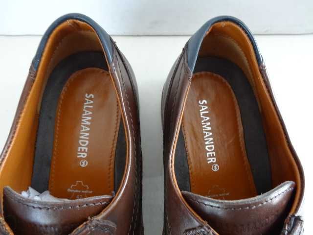 Buty SALAMANDER roz 42 SKÓRA Pantofle Półbuty