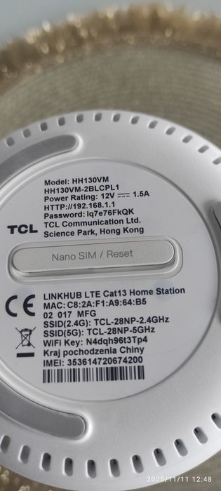 Ruter TCL LinkHub LTE Cat 13