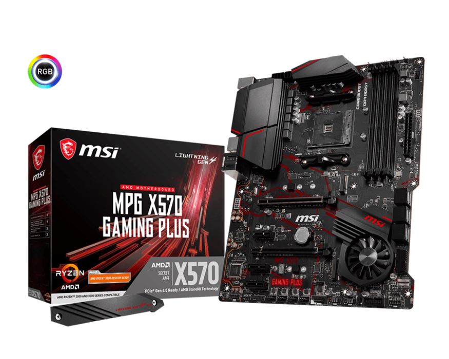 Комплект мать+проц MSI MPG X570 Gaming Plus /Ryzen 7 5700х/5 3400g/